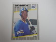 1989 FLEER BASEBALL #548 KEN GRIFFEY JR ROOKIE CARD MARINERS RC HOF