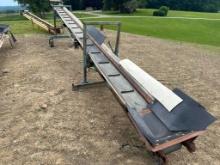 12” Wide X 30’ Long Portable Adjustable Incline Belt Conveyor