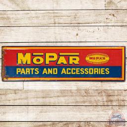 Mopar Parts and Accessories Chrysler Corporation Emb. SS Tin Sign w/ Logo