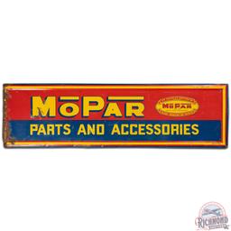 Mopar Parts and Accessories Chrysler Corporation Emb. SS Tin Sign w/ Logo