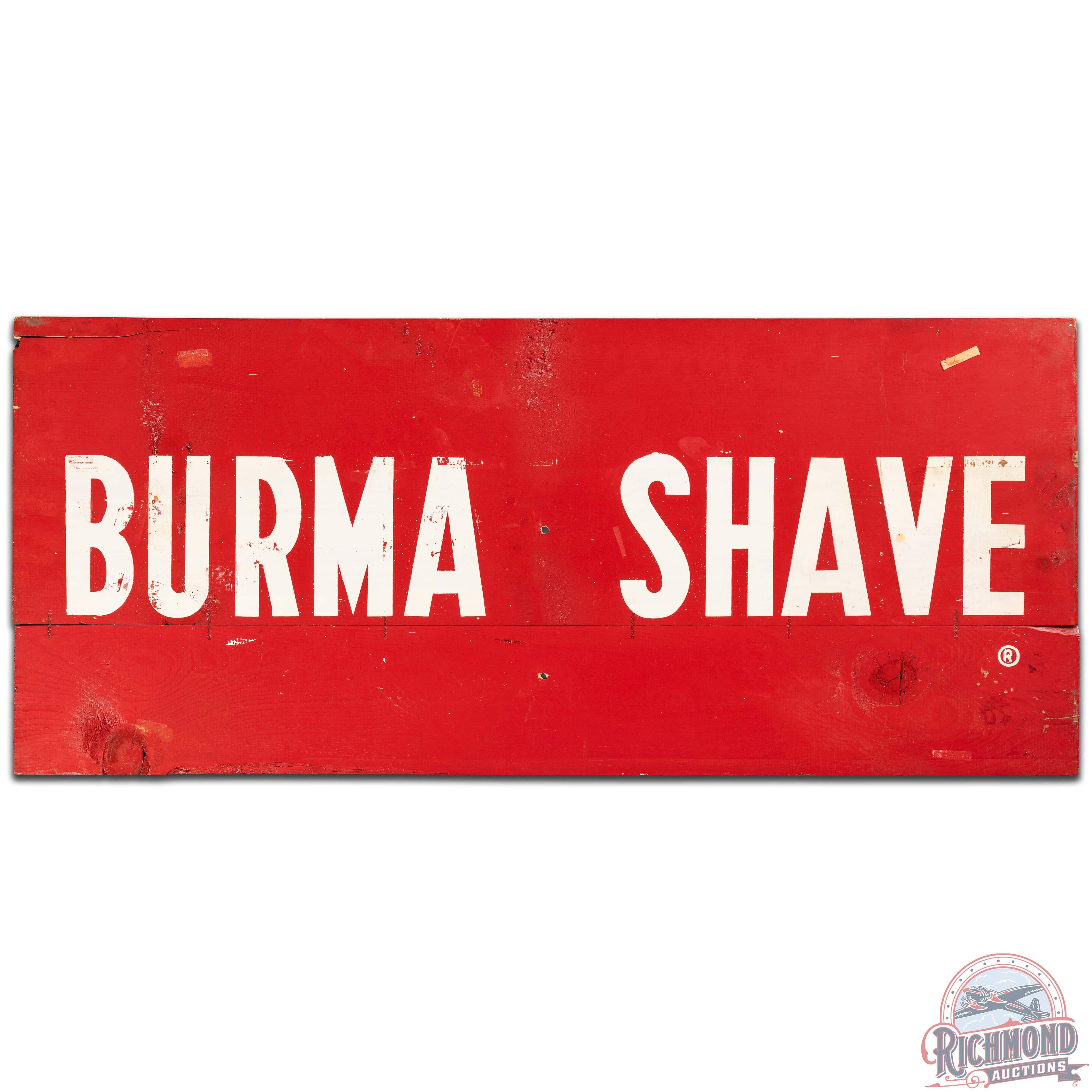 1960 NOS Burma Shave Double Sided Wooden Signs Group of 6 w/ Book