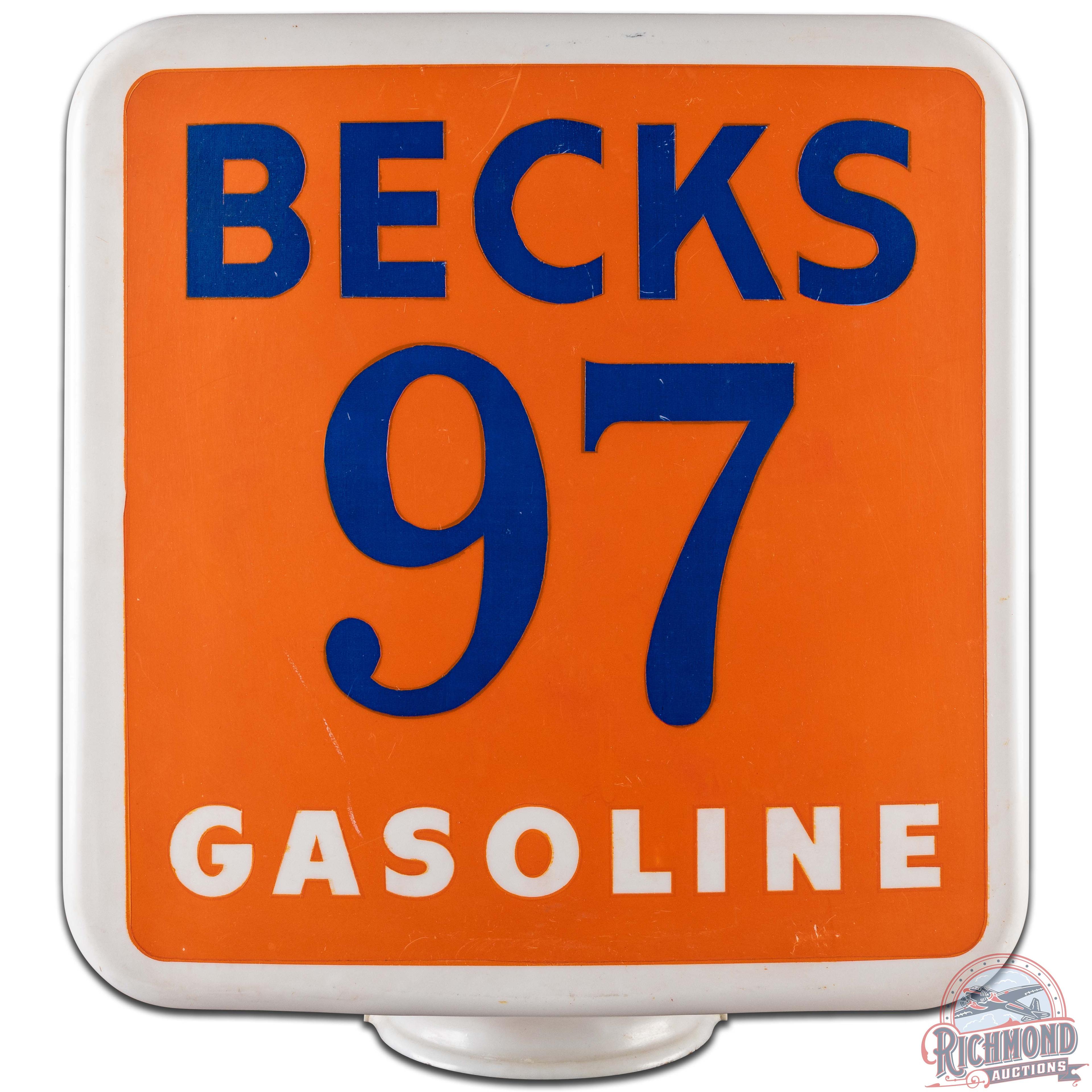 Becks 97 Gasoline Plastic Gas Pump Globe