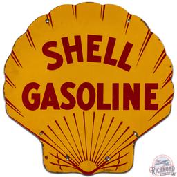 1929 Shell Gasoline 25" DS Porcelain Sign