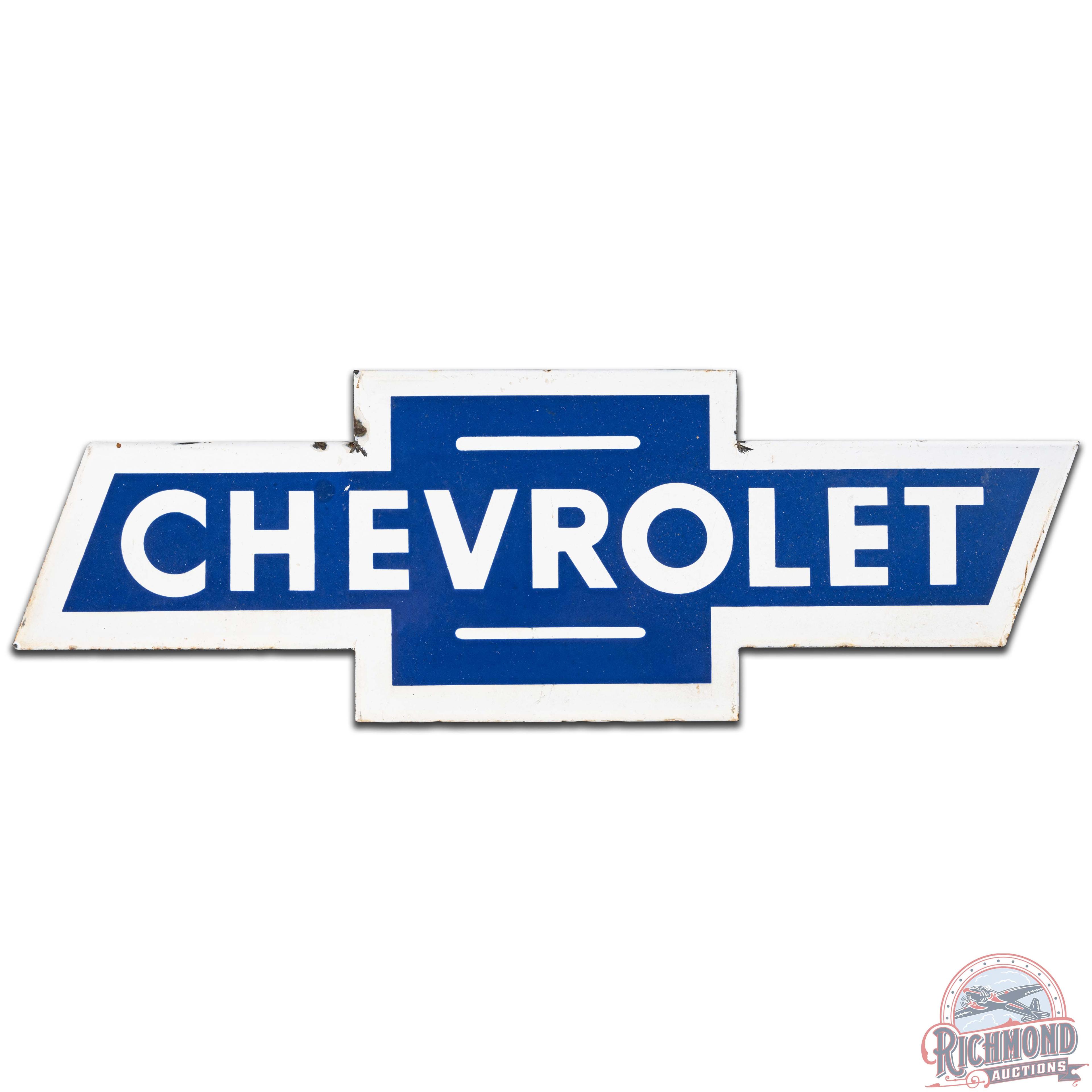 Chevrolet Ok Used Cars Authorized Dealer 6' DS Porcelain Neon Sign