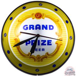 Grand Prize Beer Gulf Brewing Houston TX 15" Double Bubble Advertising Clock