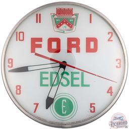 Ford Edsel 15" Telechron Advertising Clock w/ Logos