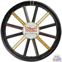 Effecto Auto Finishes Pratt & Lambert Wood Spoke Wheel Advertising Display