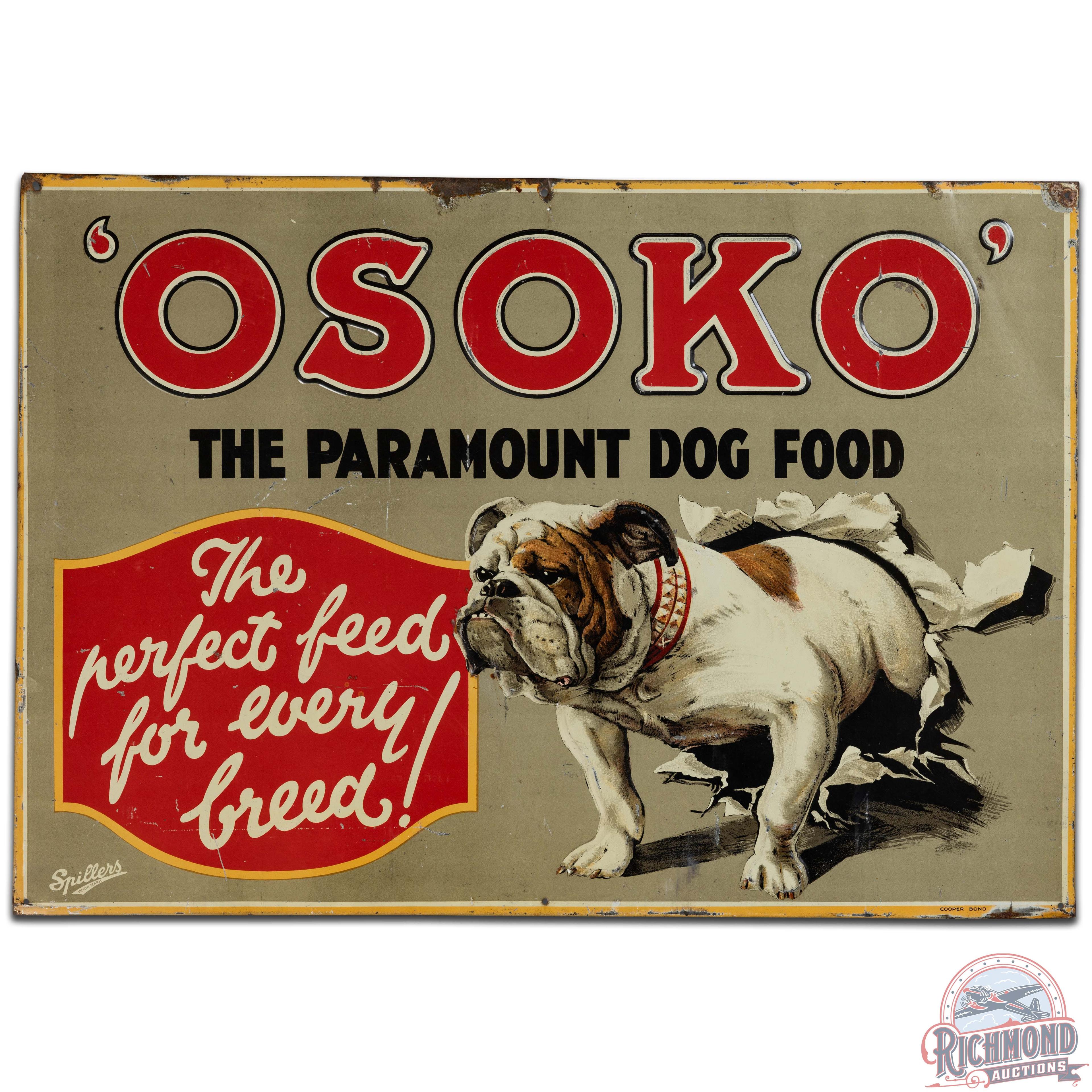 Osoko The Paramount Dog Good Emb. SS Tin Sign w/ Bulldog