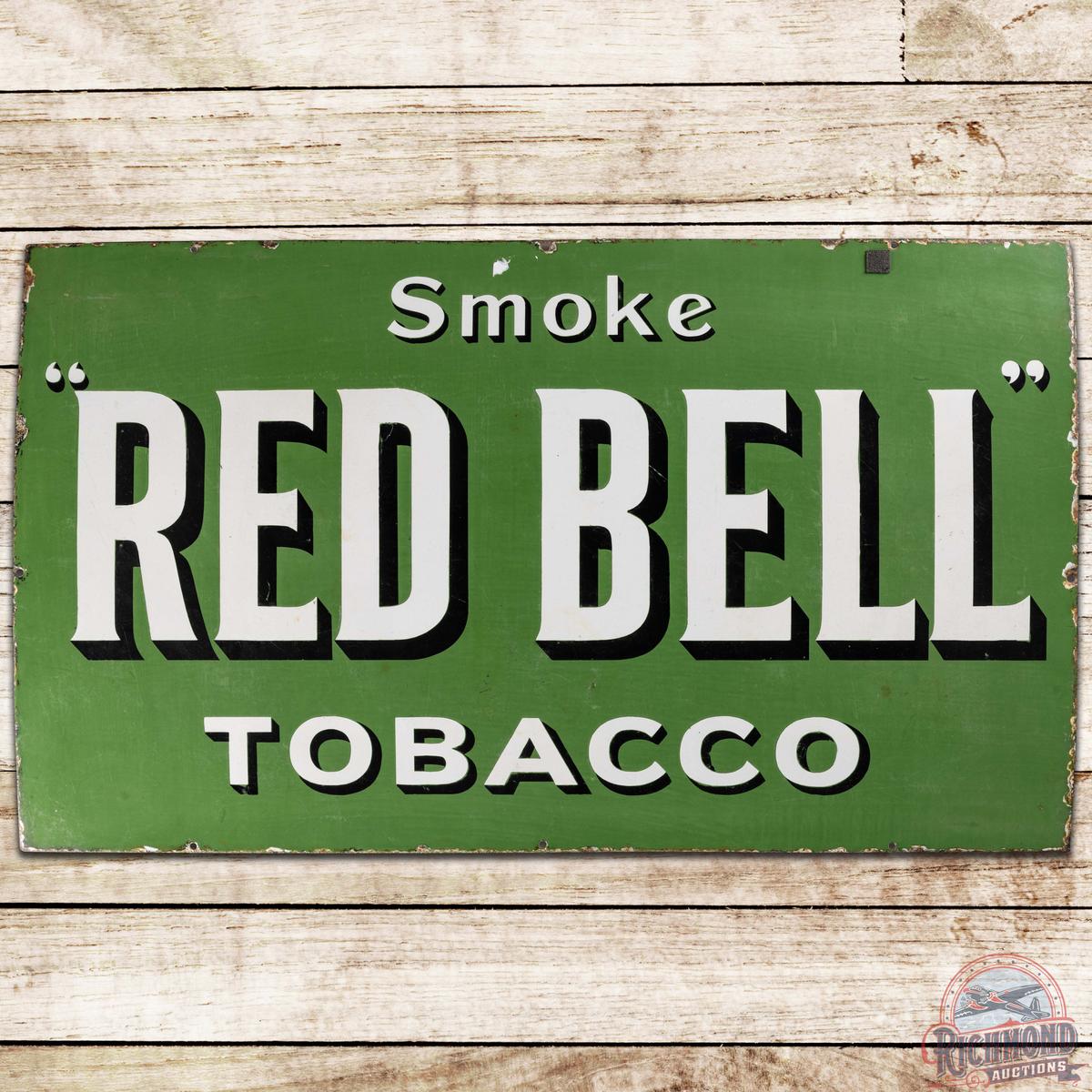 Smoke Red Bell Tobacco SS Porcelain Sign