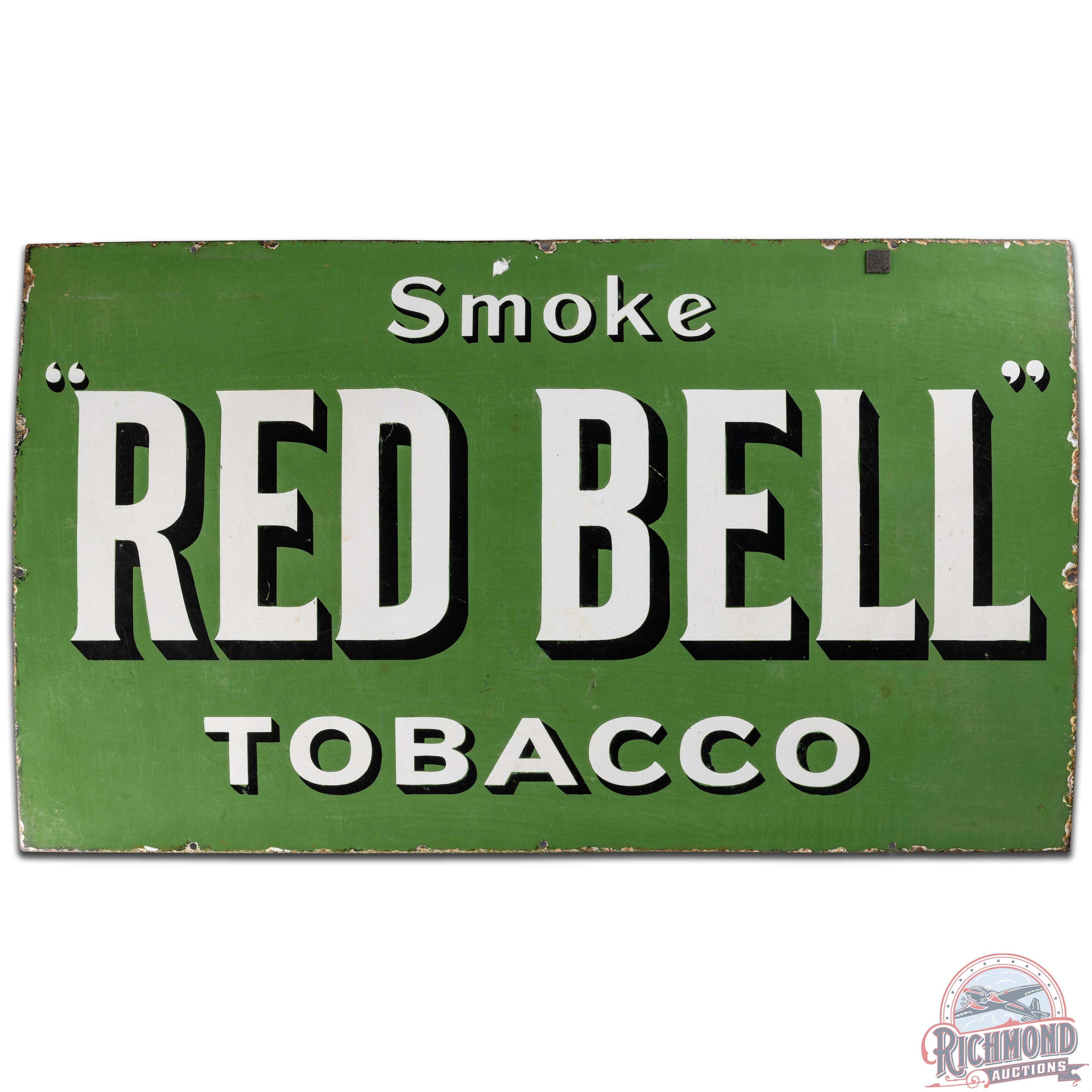 Smoke Red Bell Tobacco SS Porcelain Sign