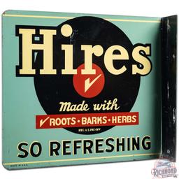 Hires Root Beer "So Refreshing" DS Tin Flange Sign