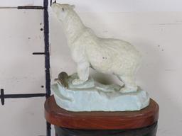 Original Casting 9/9 Solid Bronze (wood base) by Artist Ronald Sweeten "Artic Night" 1987 ART