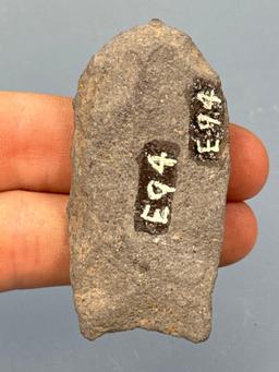 2 3/8" Argillite Fox Creek Lanceolate, Found in New Jersey, Ex: Dayton Staats Collection