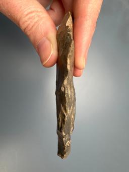 3 1/2" Nice Onondaga Chert Knife, Found in New York State, Ex: Dave Summers Collection