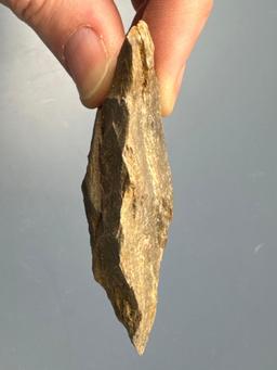 Pair of Rhyolite Triangular Blade Preforms, Found in Jim Thorpe Area in Pennsylvania, Longest is 2 1