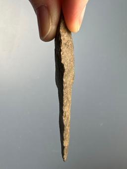 Well-Made 3 3/16" Morrow Mountain Found in North Carolina, Ex: Dudkewitz, Thin Example