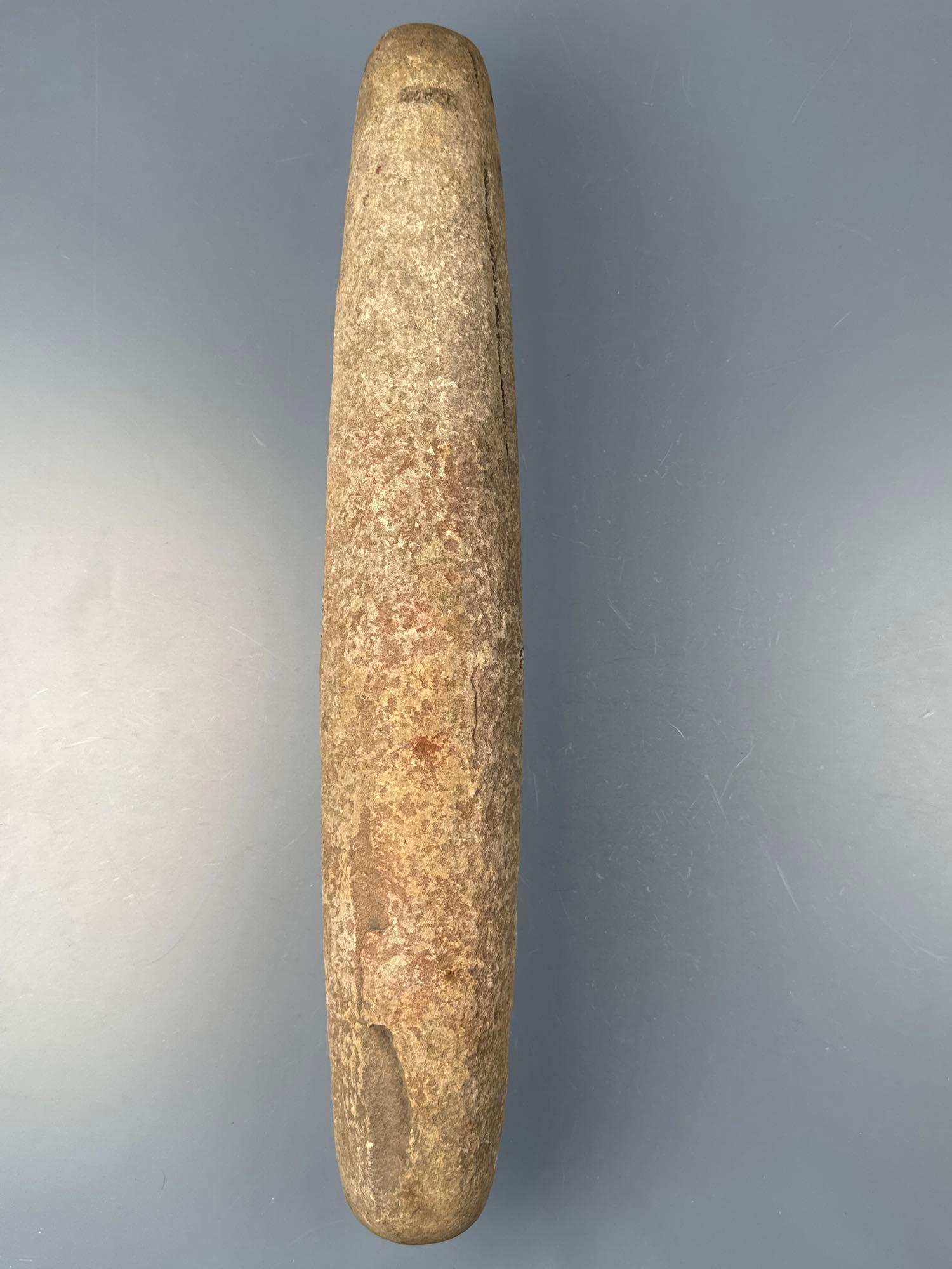 Large 16" Roller Pestle, Excellent Condition and Nice Example, Found in Lancaster Co., PA, Ex: Cicer