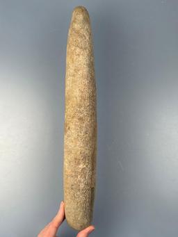 Large 16" Roller Pestle, Excellent Condition and Nice Example, Found in Lancaster Co., PA, Ex: Cicer