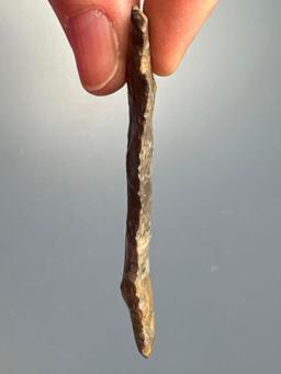 2 3/8" Onondaga Chert Meadowood Blade, Found on North Side of Seneca River, West of Bonta Bridge