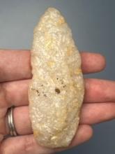 3 3/8" Quartz Knife, Found on Taylors Island, MD, Ex: Drapper, Vandergrift Collection