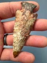 RARE 3 3/4" Flint Ridge Hopewell Point, Found in Erie Co., OHio, Ex: Noel, Bods, Edwards Collections