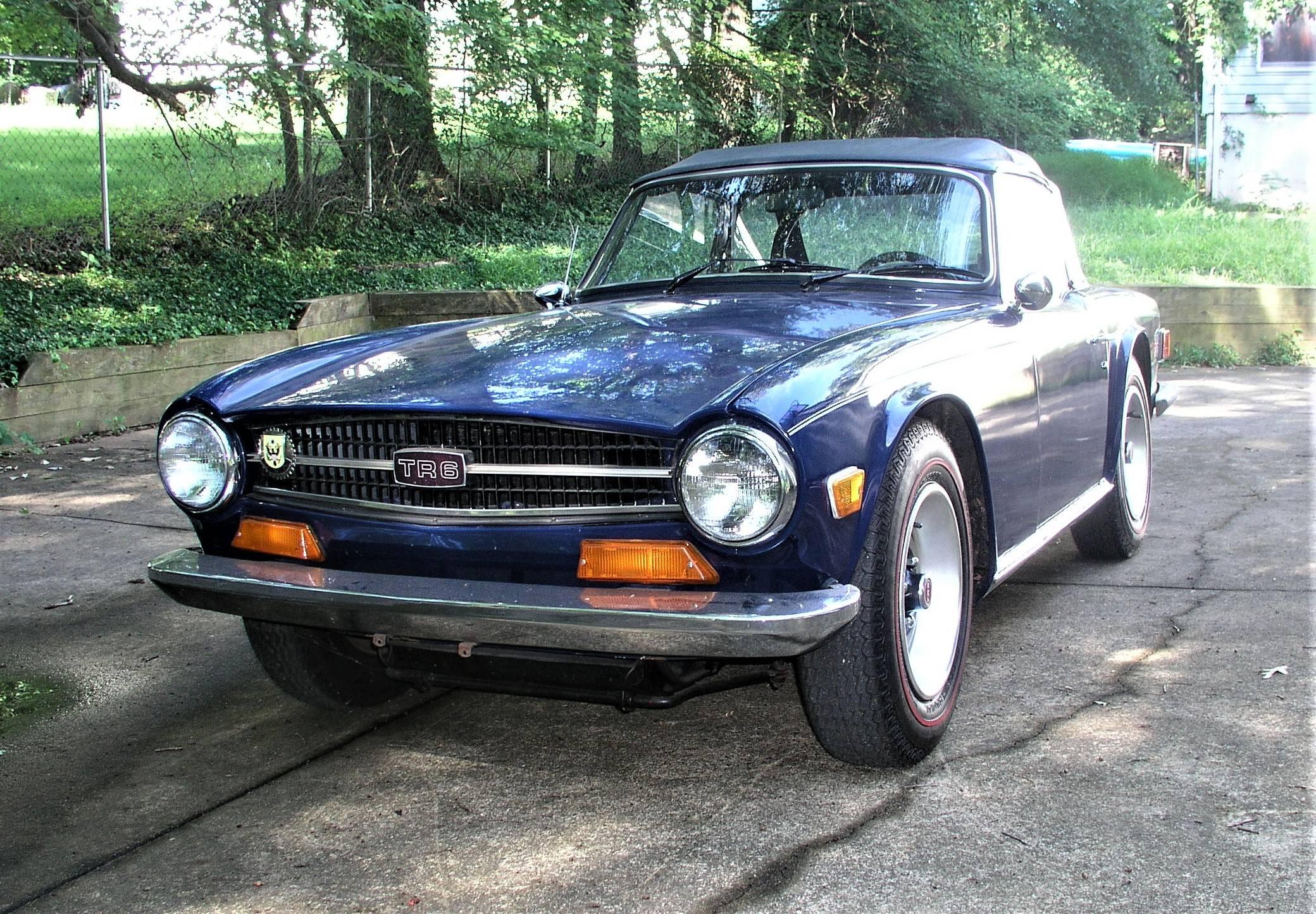 1973 Triumph TR6 Convertible. 4 speed with optional over drive. New 'Red Li