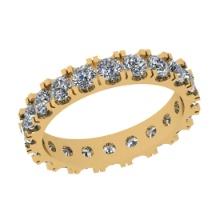 2.10 Ctw SI2/I1 Diamond 14K Yellow Gold Entity Band Ring