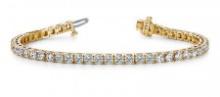 14K YELLOW GOLD 2 CTW G-H SI2/SI3 DIAMOND DREAMS TENNIS BRACELET