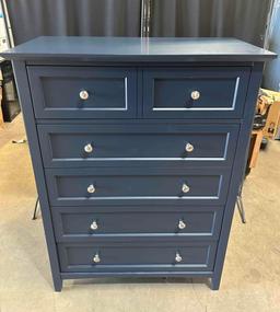 Modus Bedroom Grace Five Drawer Chest In Blueberry