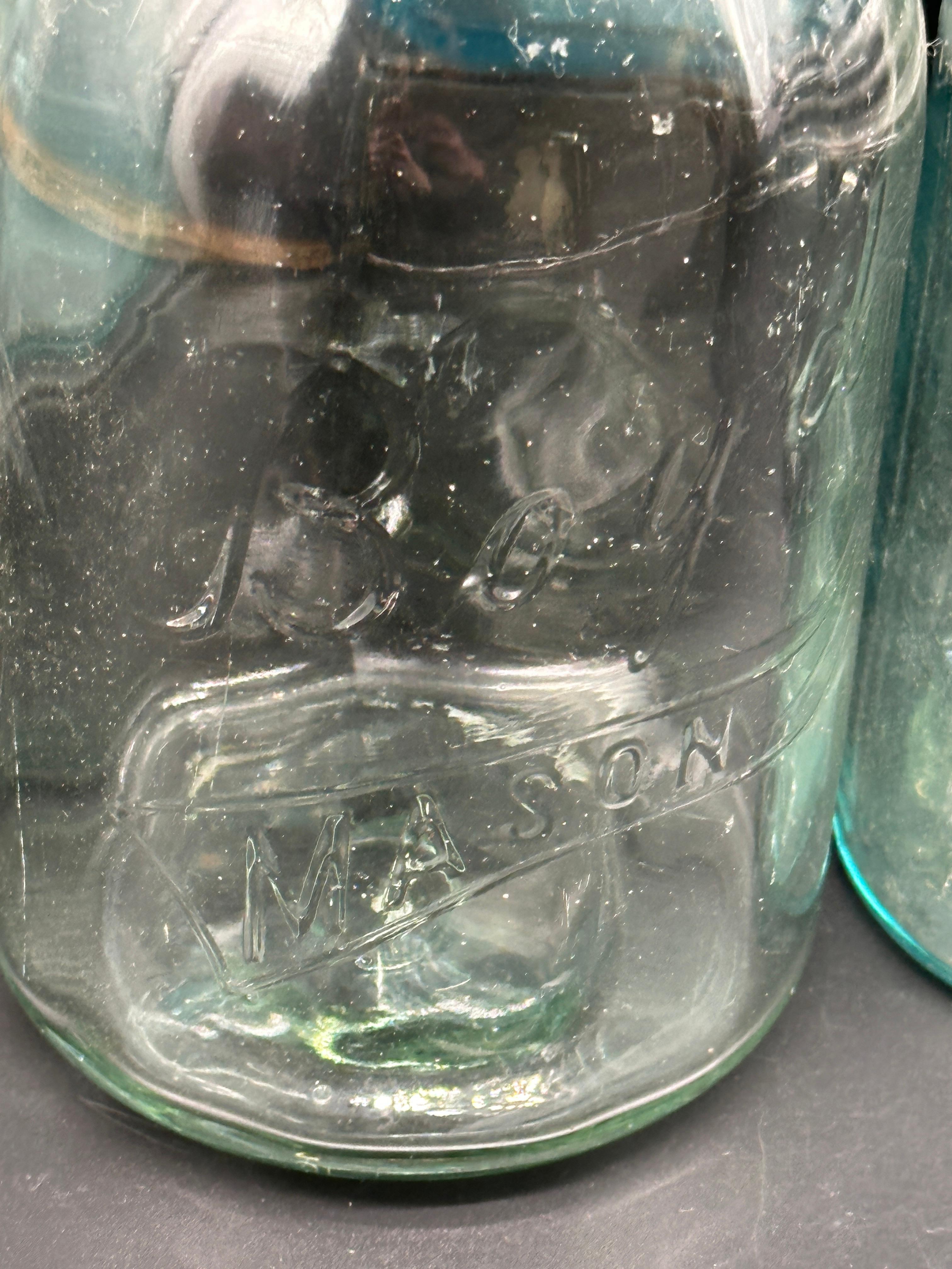 Variety of Glass Ball Mason Jars with Lids