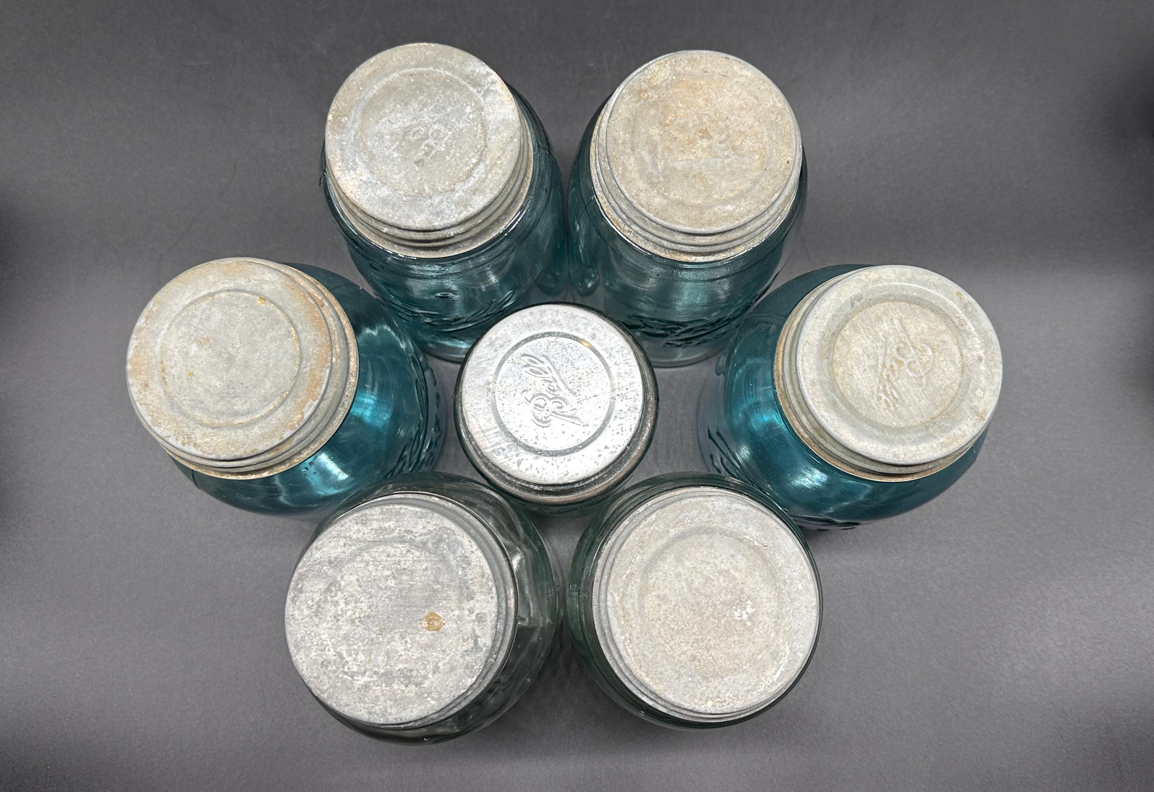 Variety of Glass Ball Mason Jars with Lids