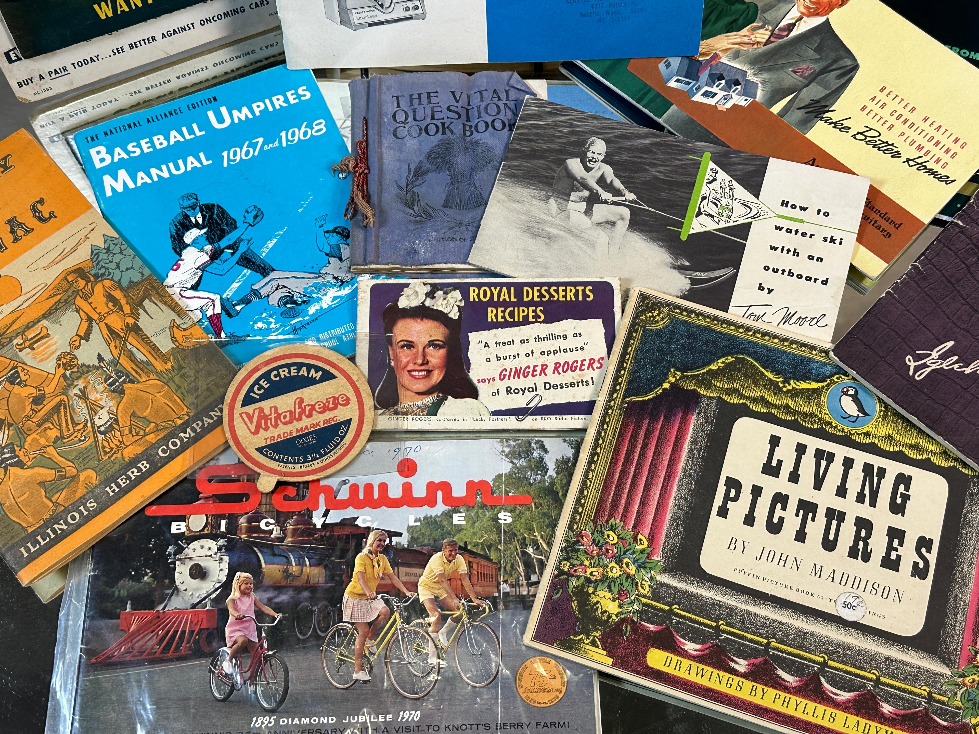 Vintage Advertising Pamphlets, Books and More