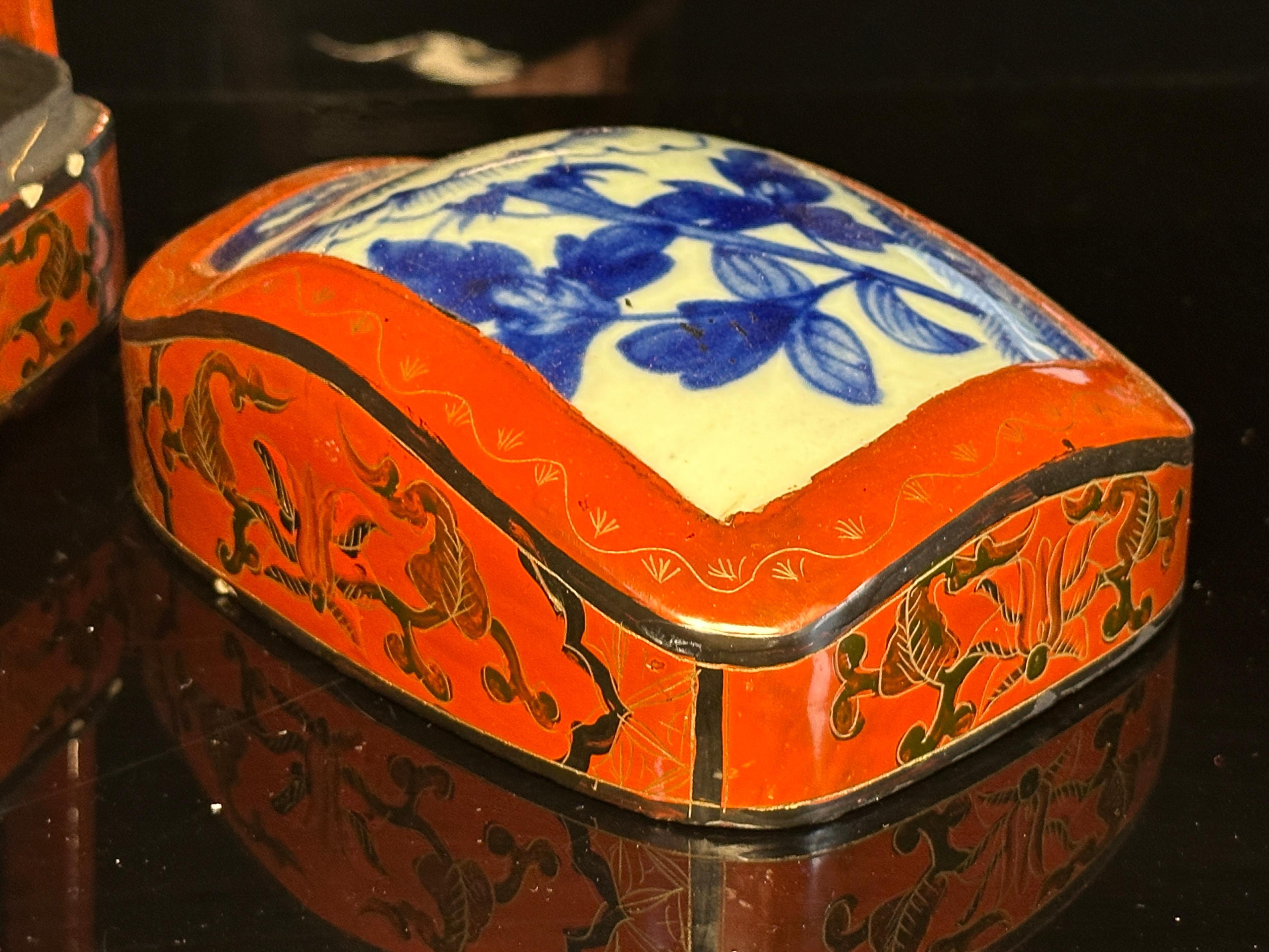 Chinese Lacquered Shard Box