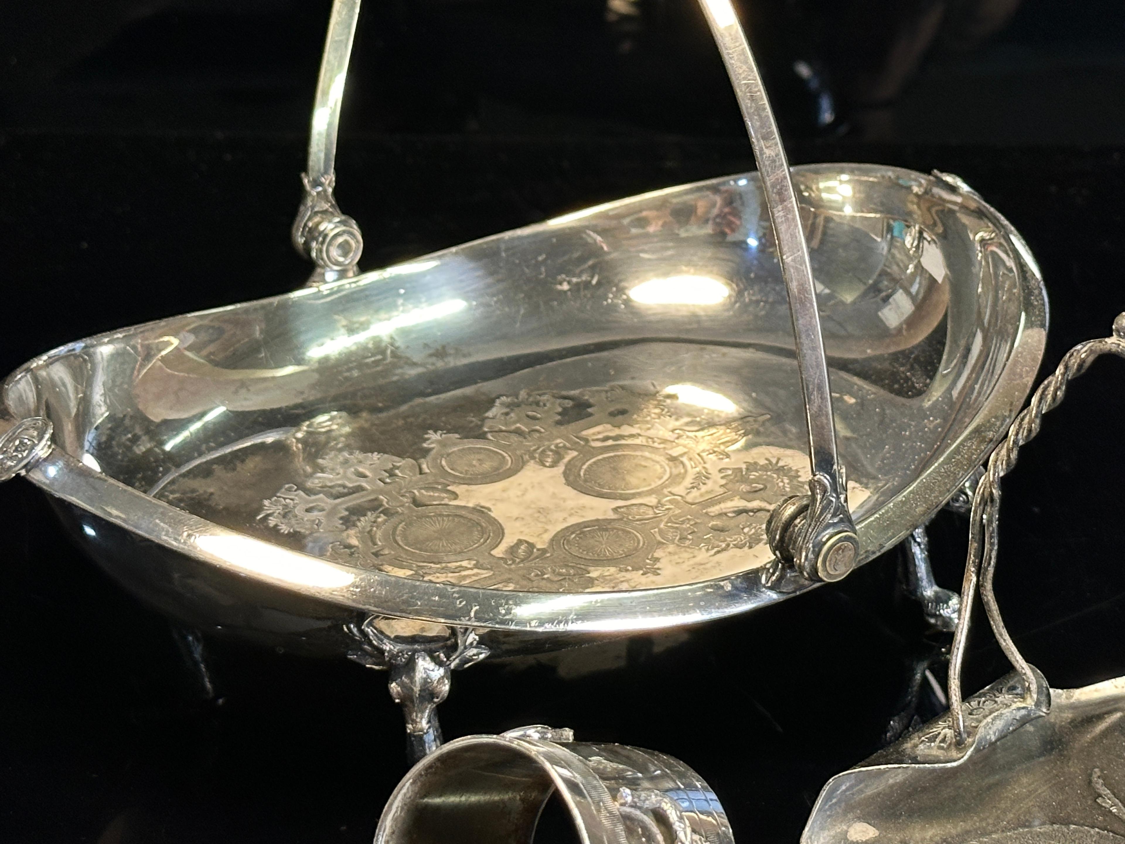Three Victorian Silver Plate Items
