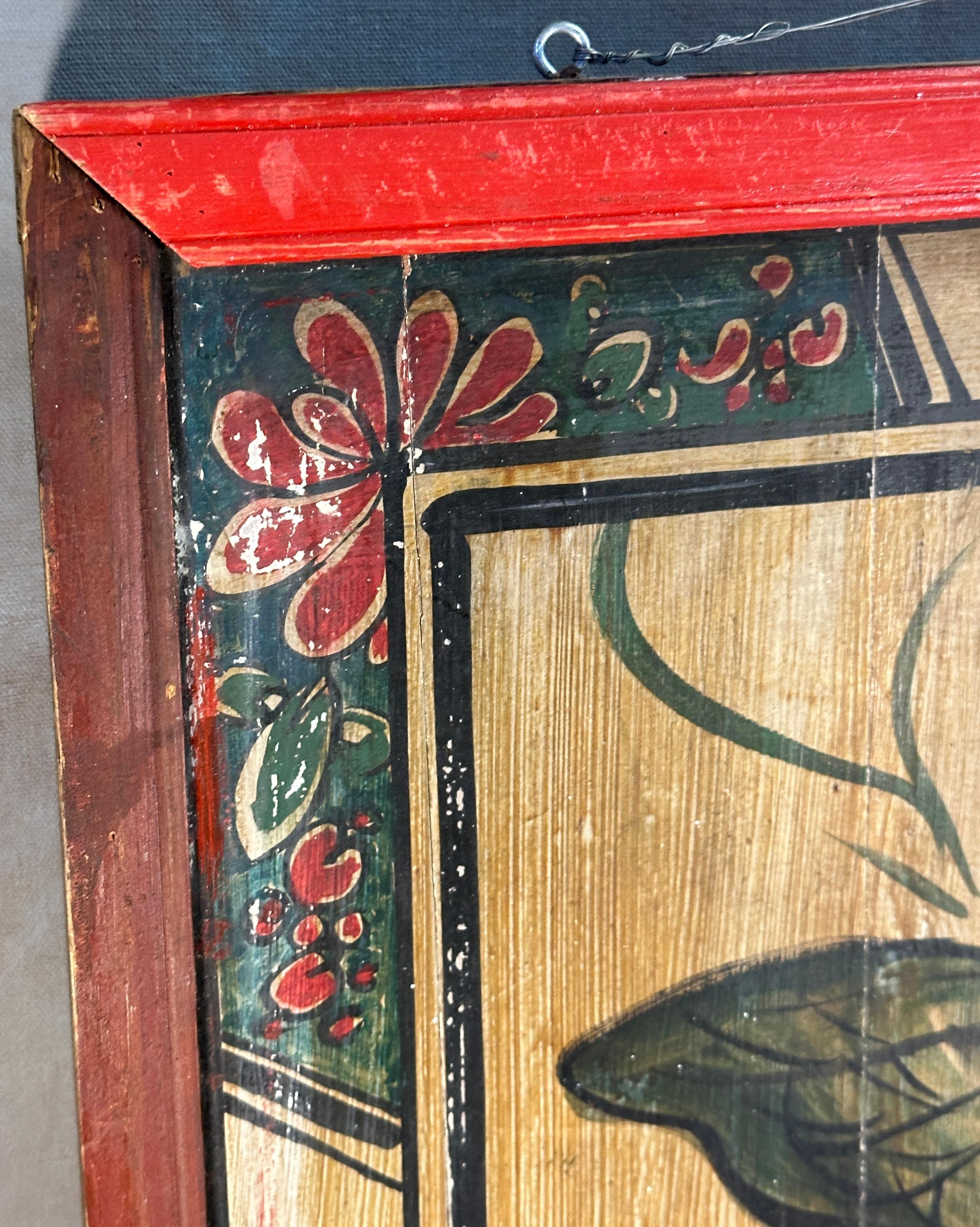 Asian Hand Painted Pannel