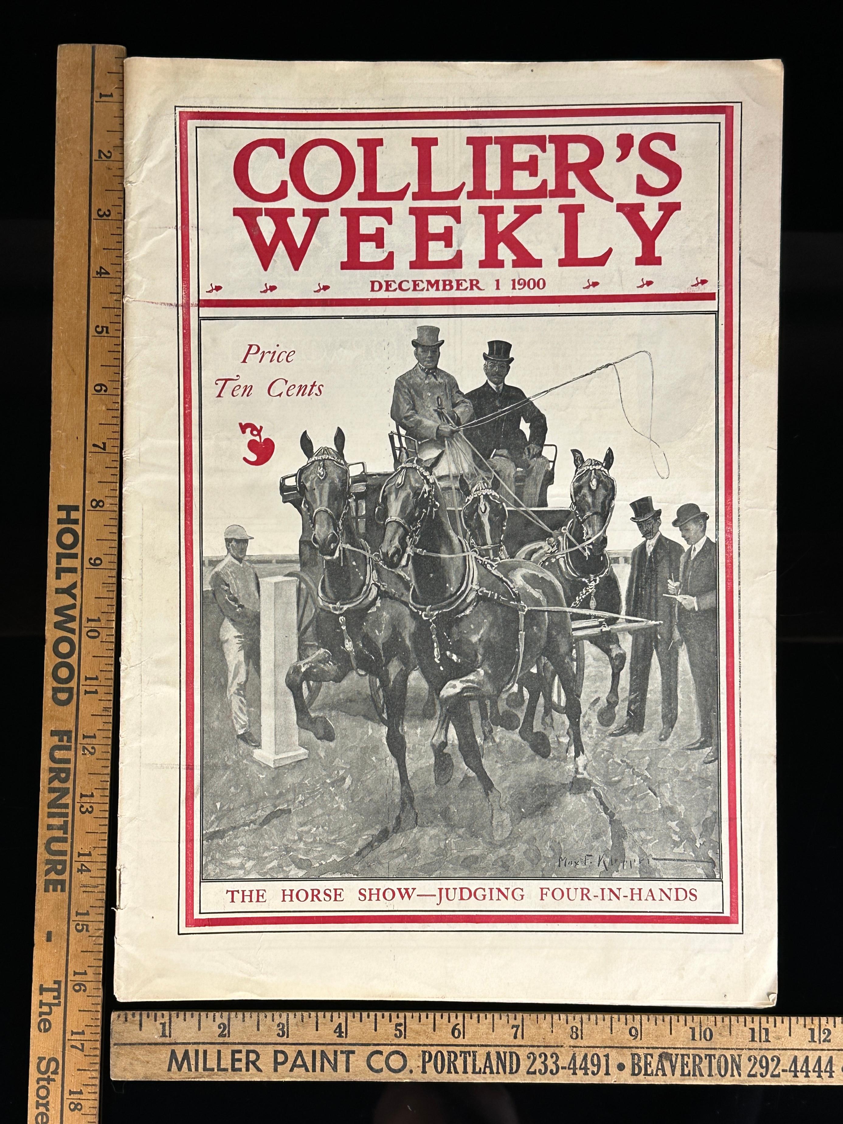 Vintage Collier's Weekly Magazine