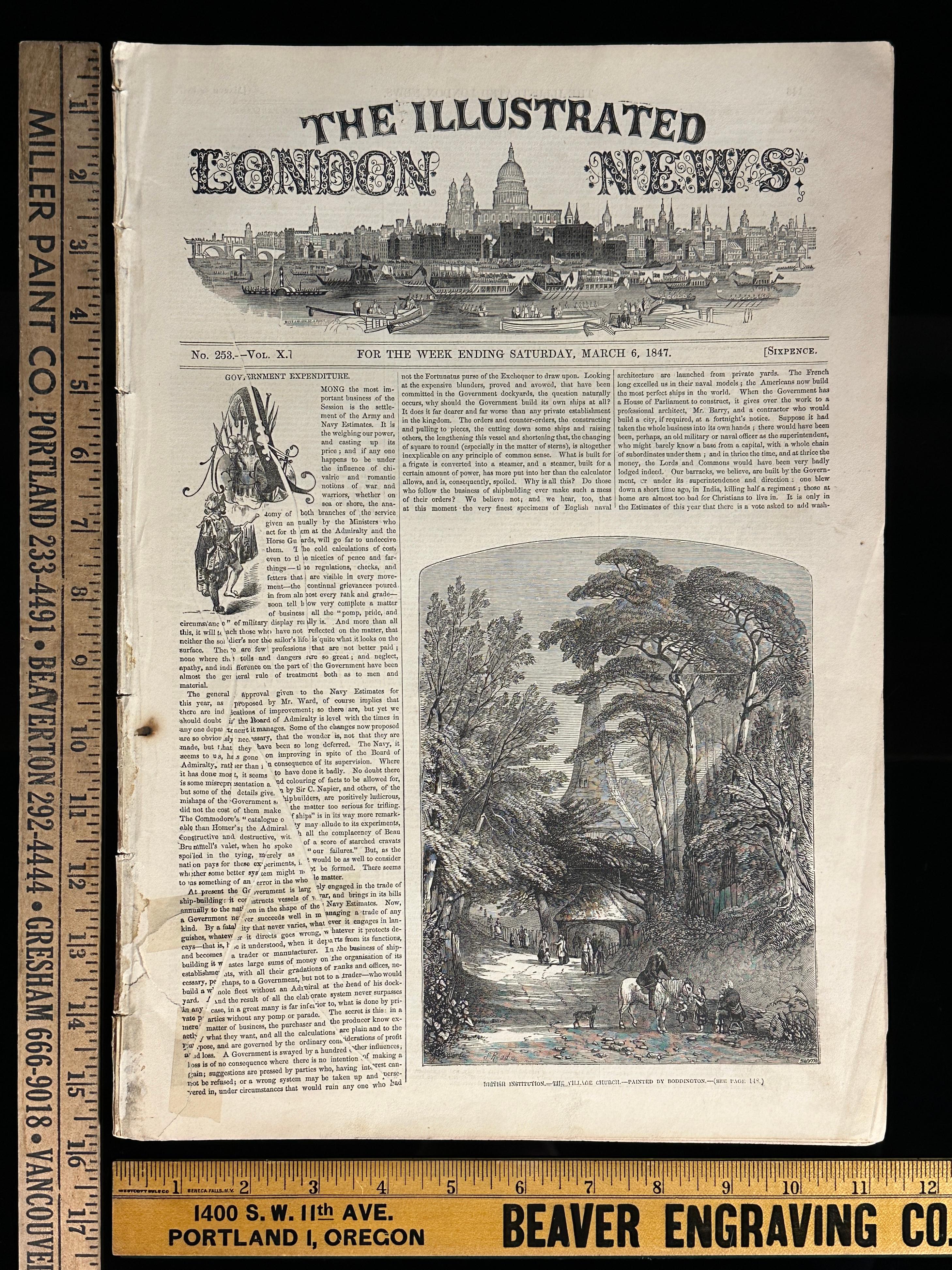 London Newspaper 1847