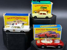 Vintage Matchbox Cars with Original Boxes