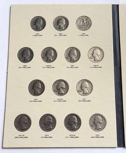 1965-1987 Washington Quarters Album Littleton Coin Company (41-coins)