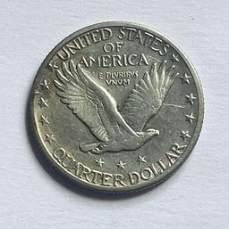 1918-S Standing Liberty Silver Quarter AU