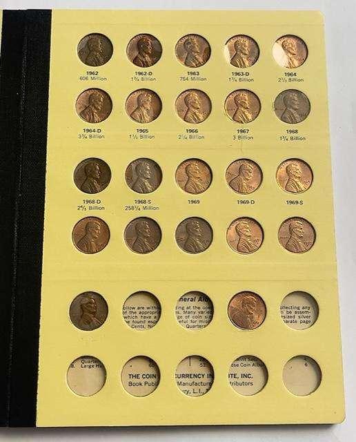 1941-1974 Lincoln Small Cents Album (81-coins)