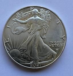 2021 1OZ AMERICAN SILVER EAGLE DOLLAR COIN