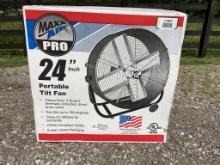 MAX AIR PRO 24" PORTABLE TILT FAN