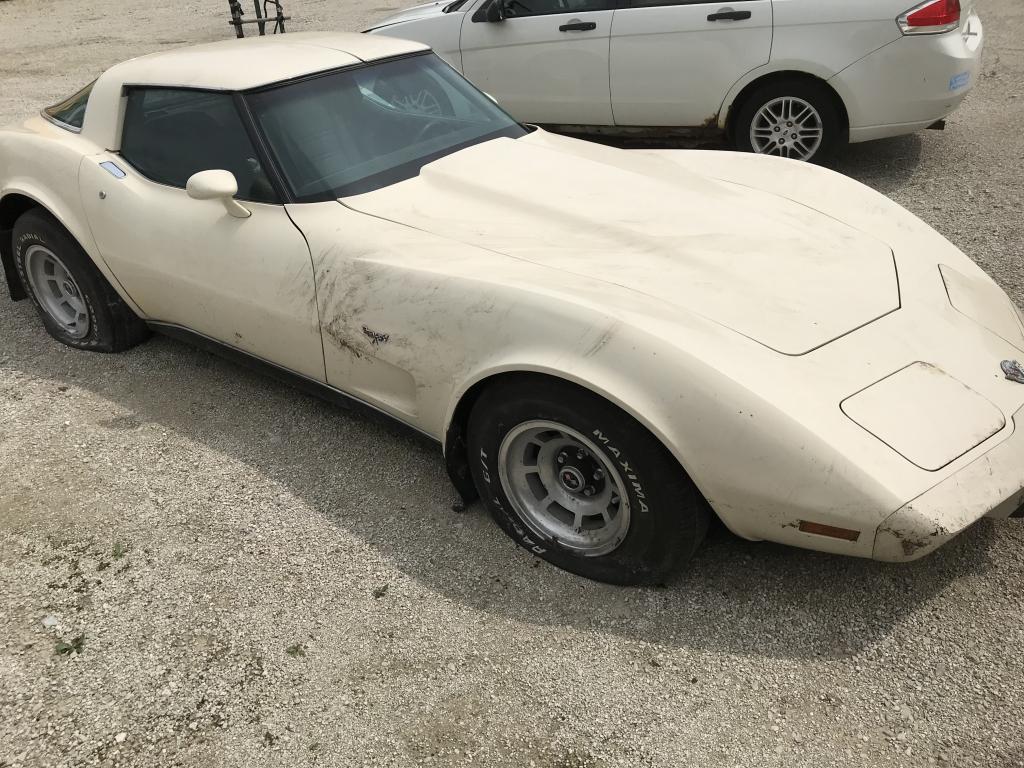 1978 CHEVY CORVETTE 25TH ANNIVERSARY.  VIN: 1Z87L8S407535. MILEAGE SHOWS 57,969.