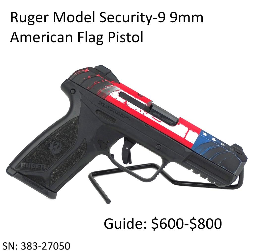 Ruger Model Security-9 9mm American Flag Pistol