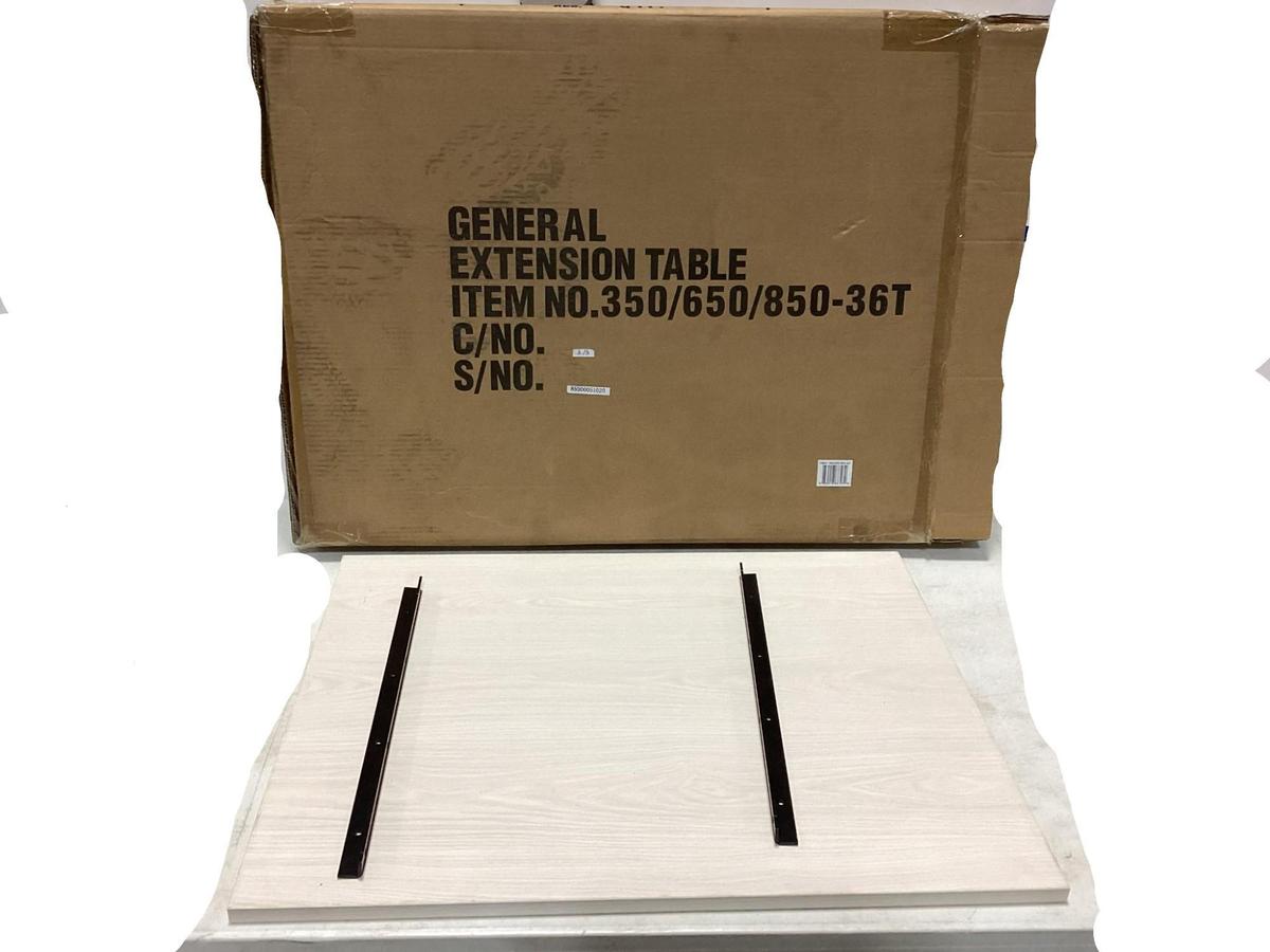 New Unused General Model 350/650/850-36T 22" x 28" Extension Table