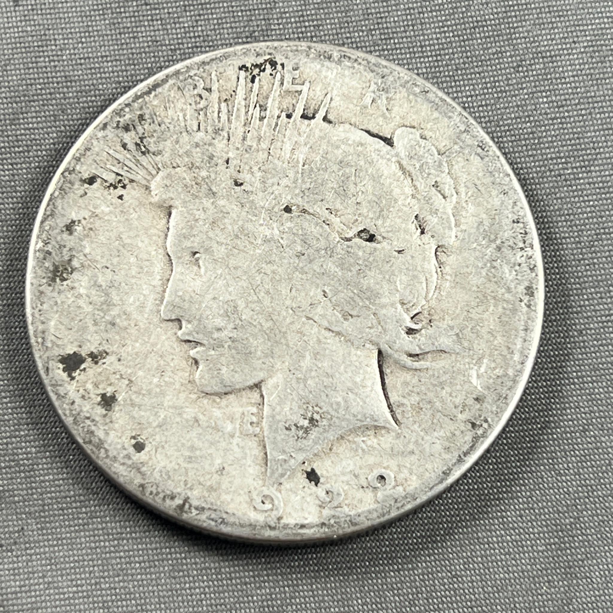 1922 Peace Silver Dollar, 90% silver