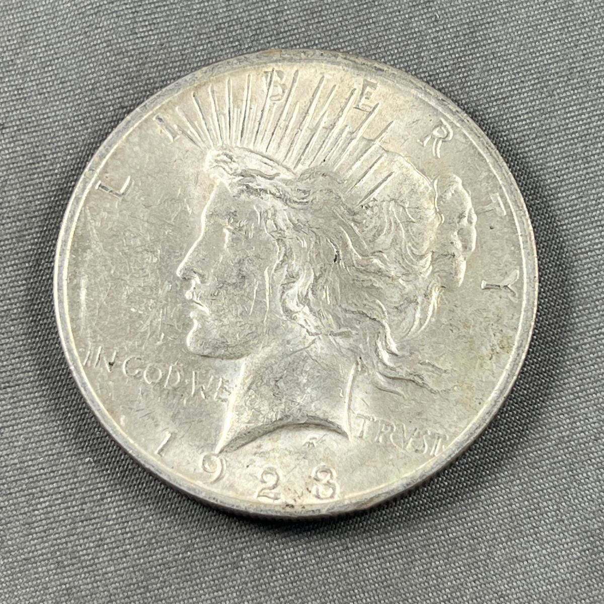 1923 Peace Silver Dollar, 90% silver