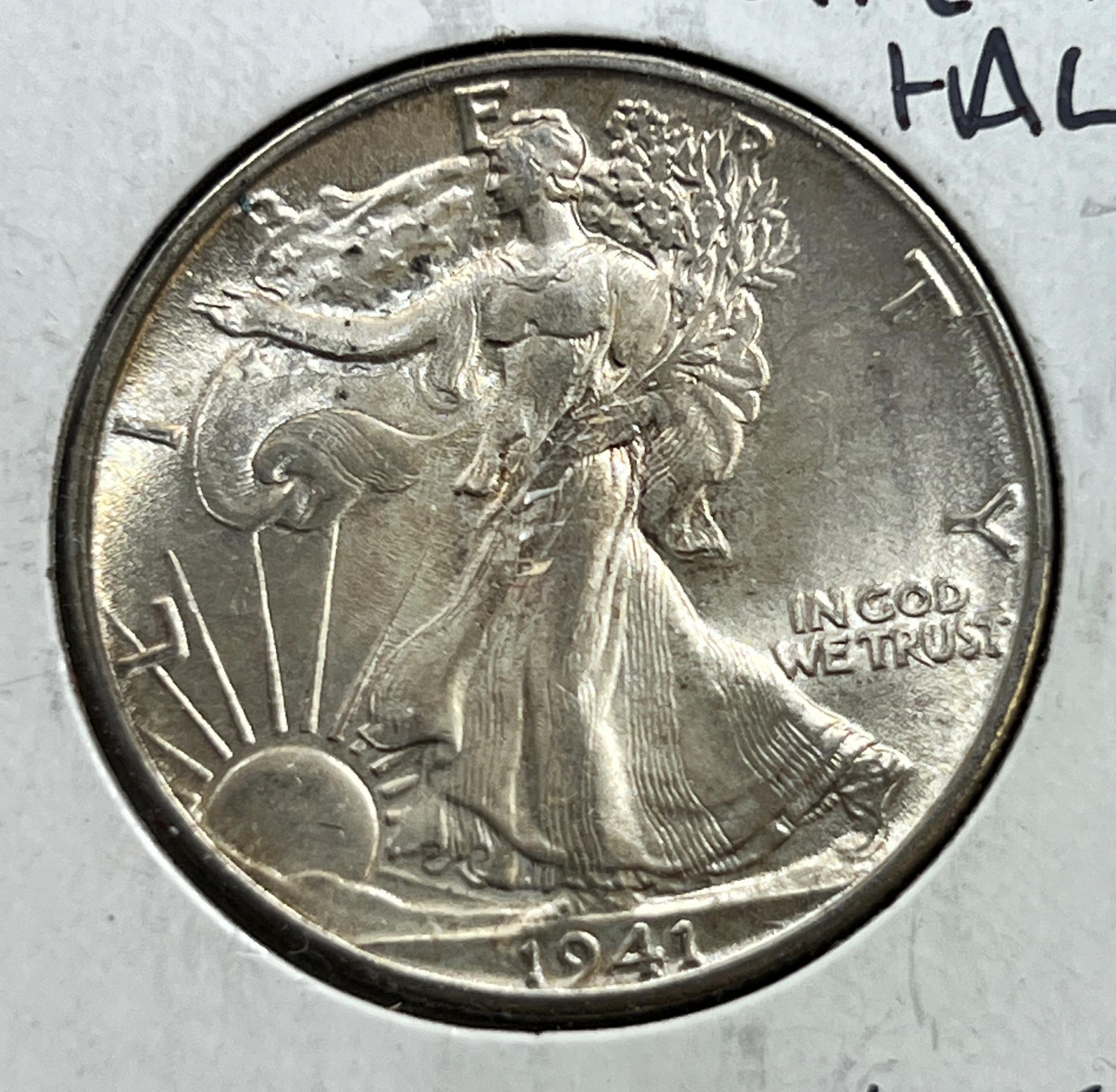 1941-S Walking Liberty Half Dollar, 90% Silver