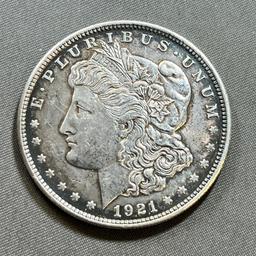 1921 Morgan Silver Dollar, 90% silver